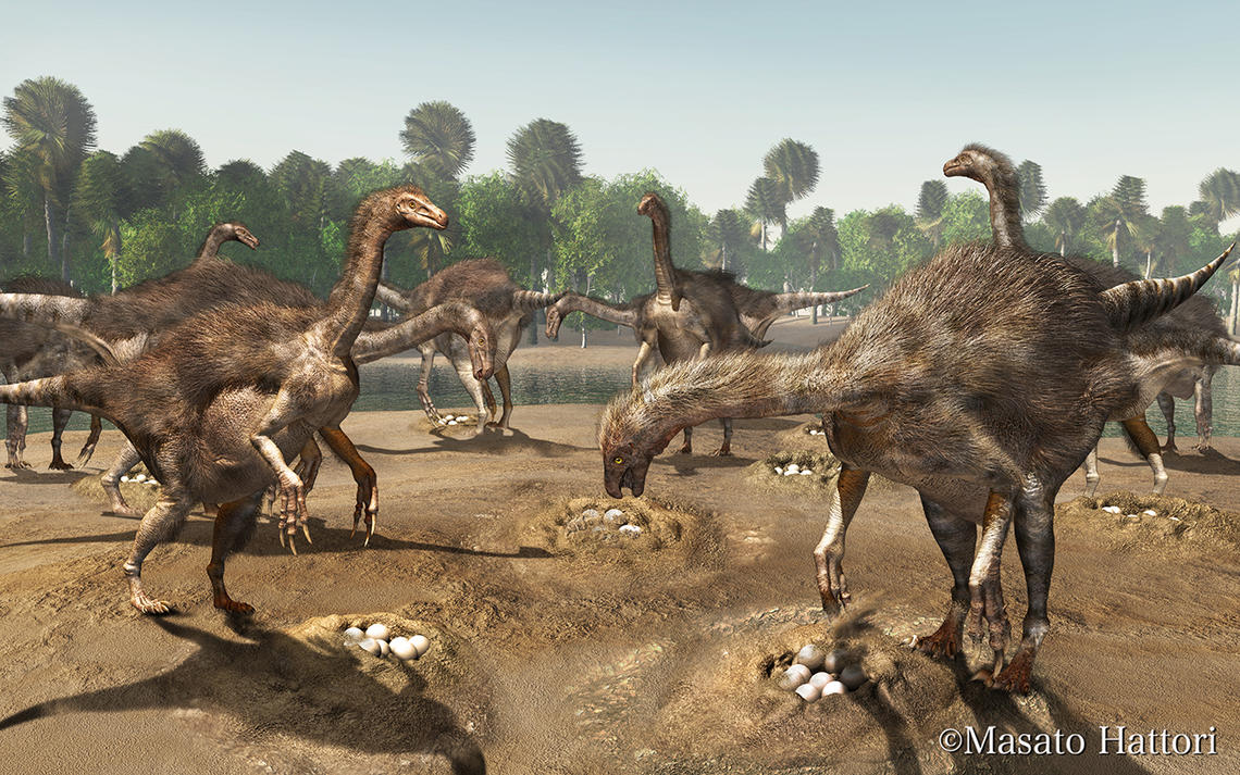 Research shows therizinosaurs nested in colonies to protect against predators, much like birds, their living descendants.