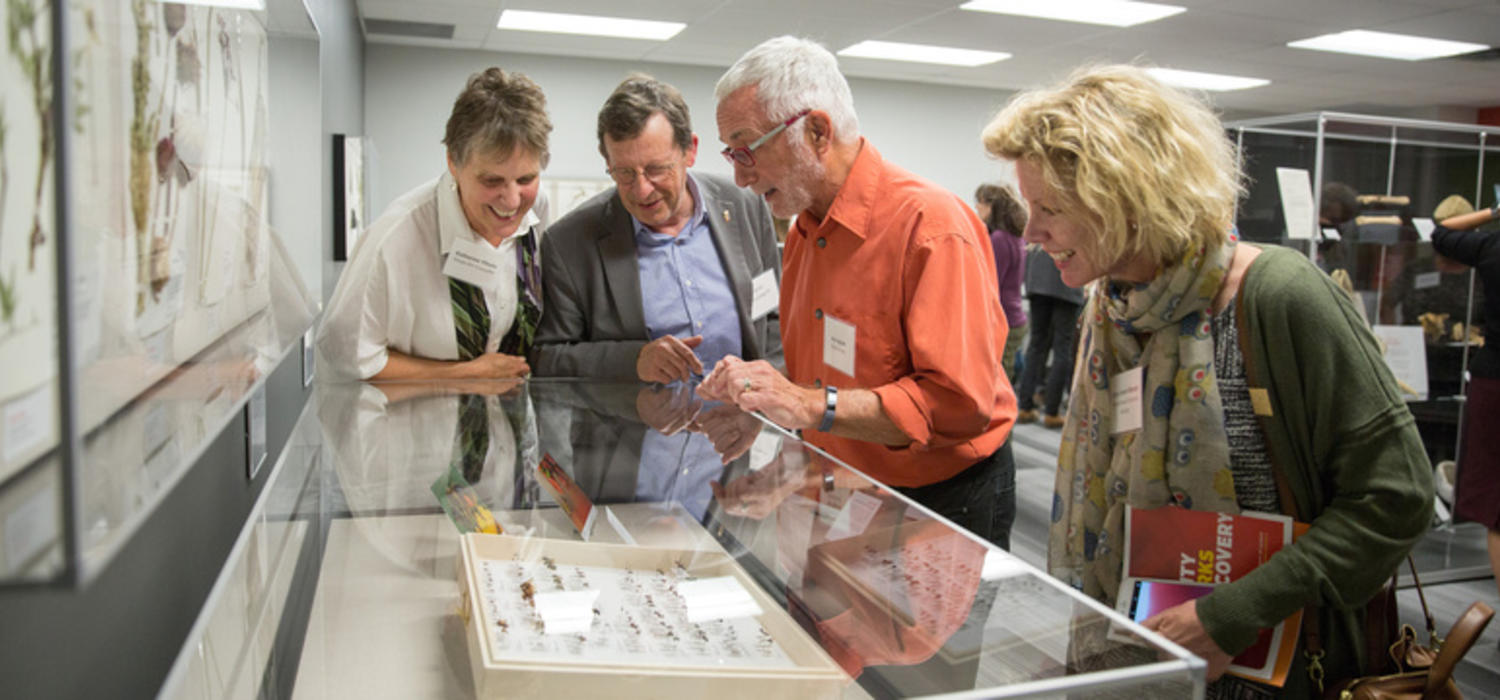 Beakerhead’s Jay Ingram and Mary Anne Moser, were invited to explore the Collections Room