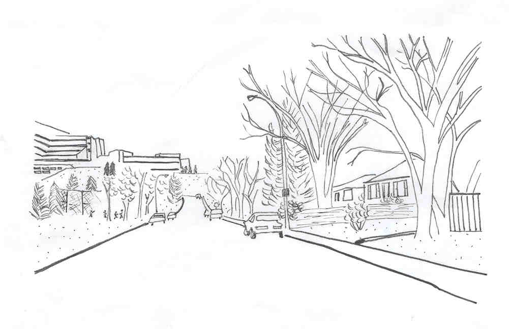 street side view drawing