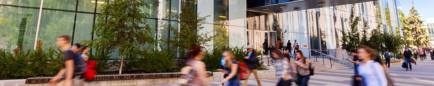 students walking