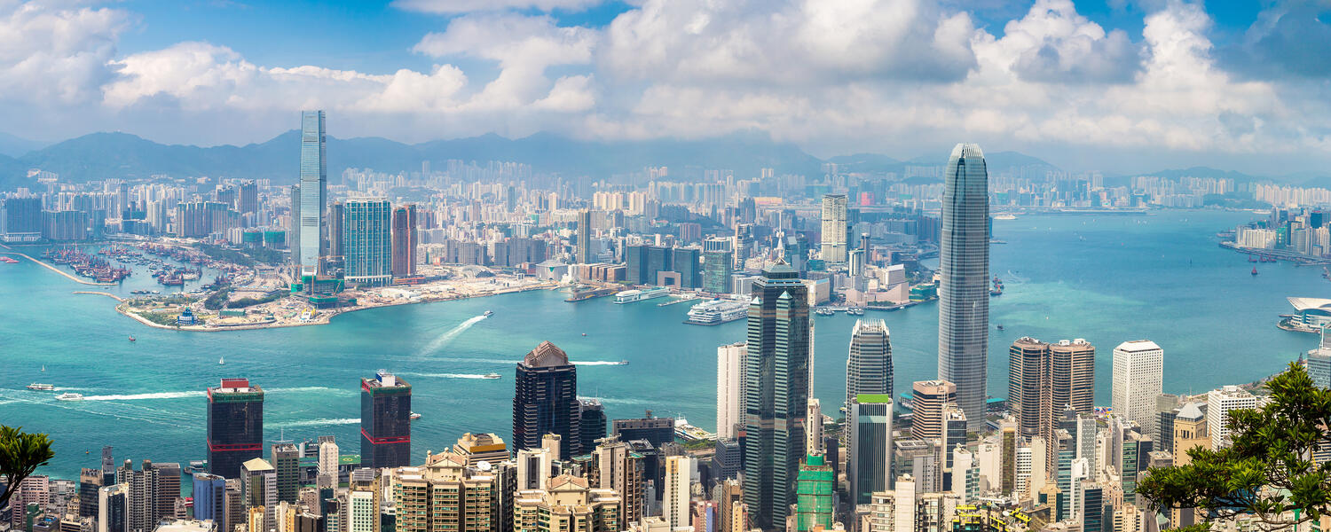 Panoramic view of Hong Kong 