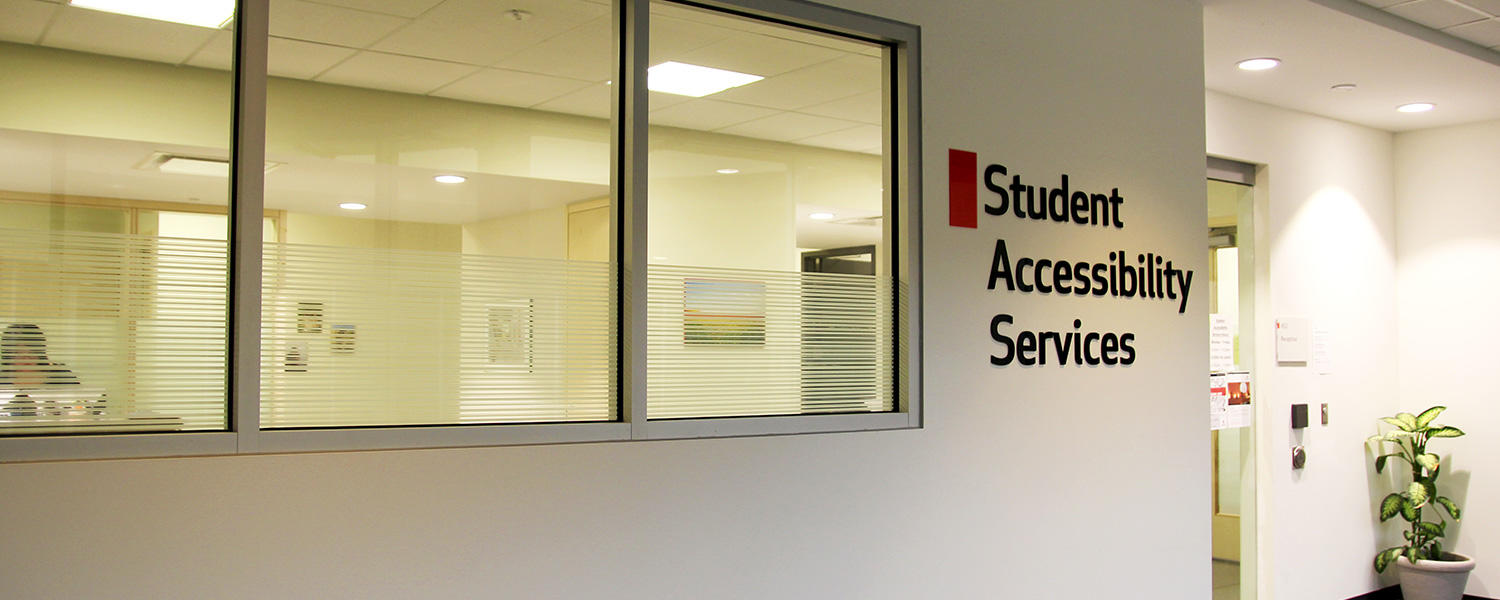 Front of the Student Accessibility Services Office