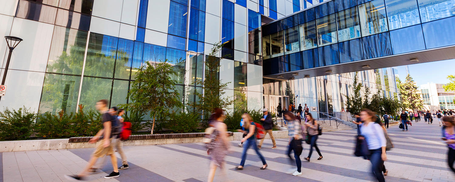 Students walking on pathway