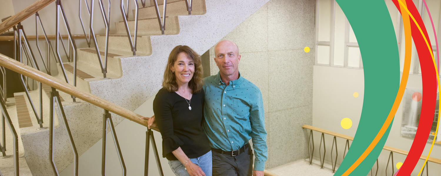 Dr. Cheri Stanzeleit, MD’91, and Adam Grosjean
