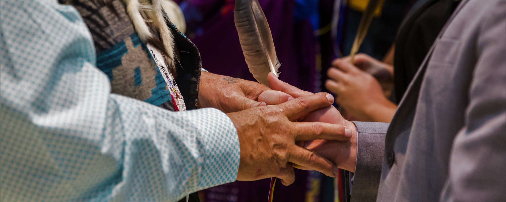 Indigenous feather gifting