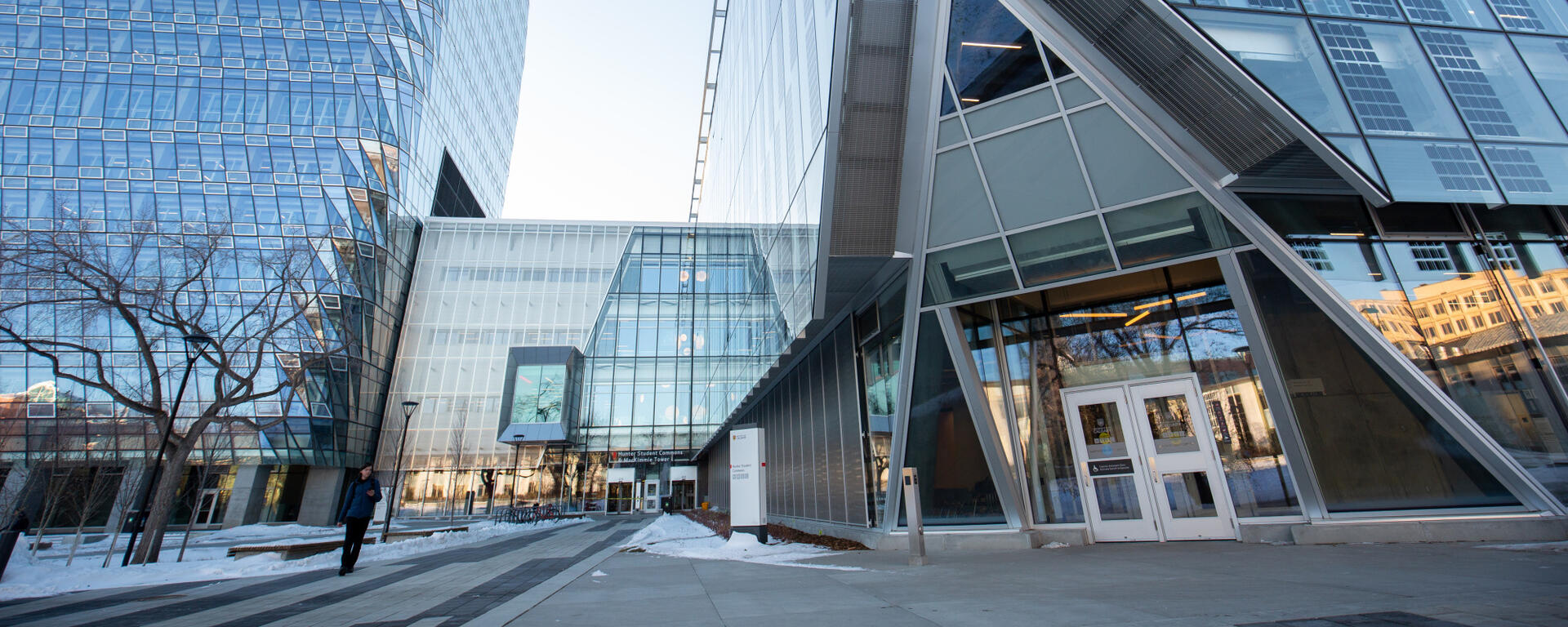 Entrance to Hunter Student Commons