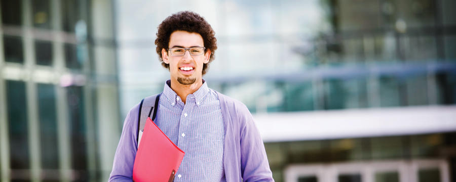 Students walking