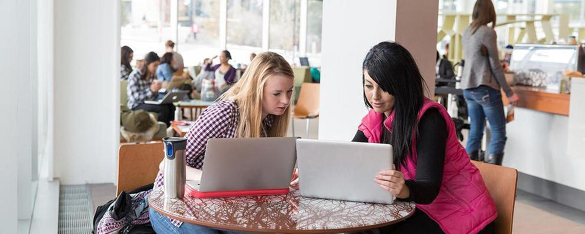 Students studying