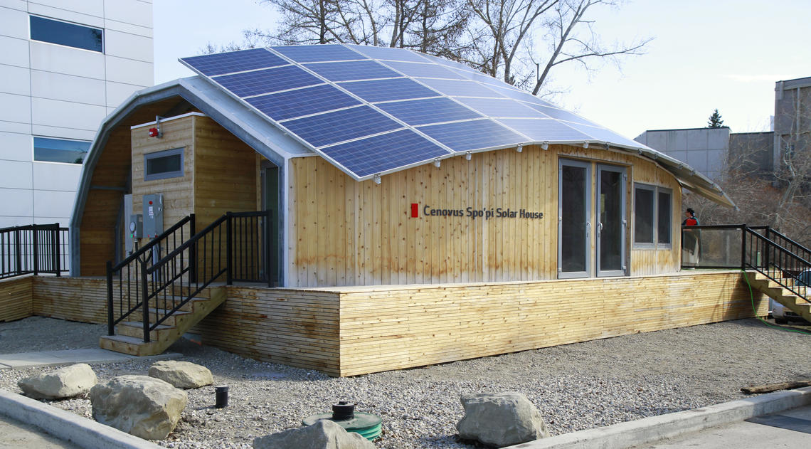 Solar home on campus