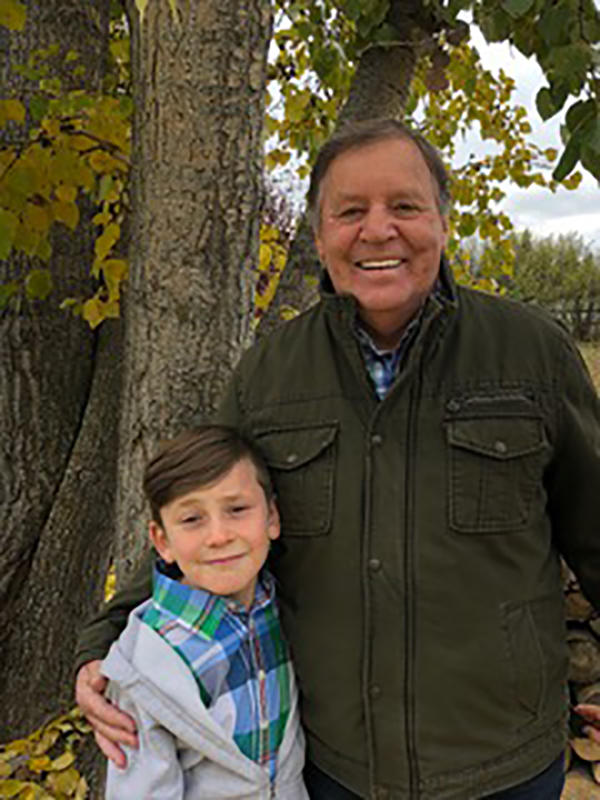 Terry Morey and his grandson, Cade