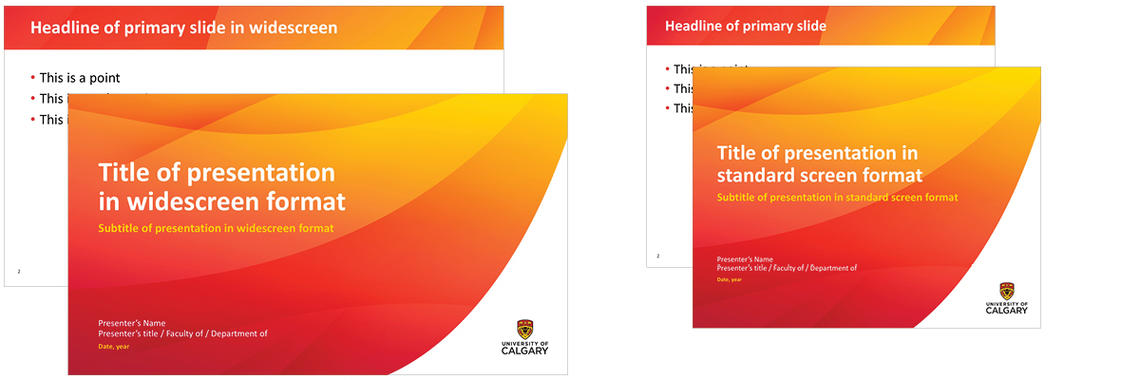 university of calgary presentation template