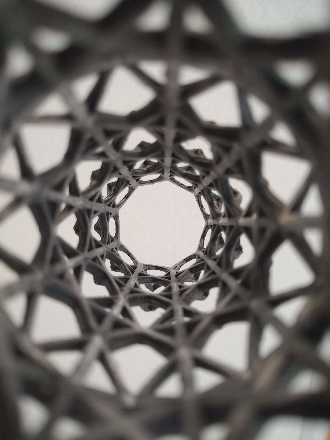 Interior View of 3D printed material