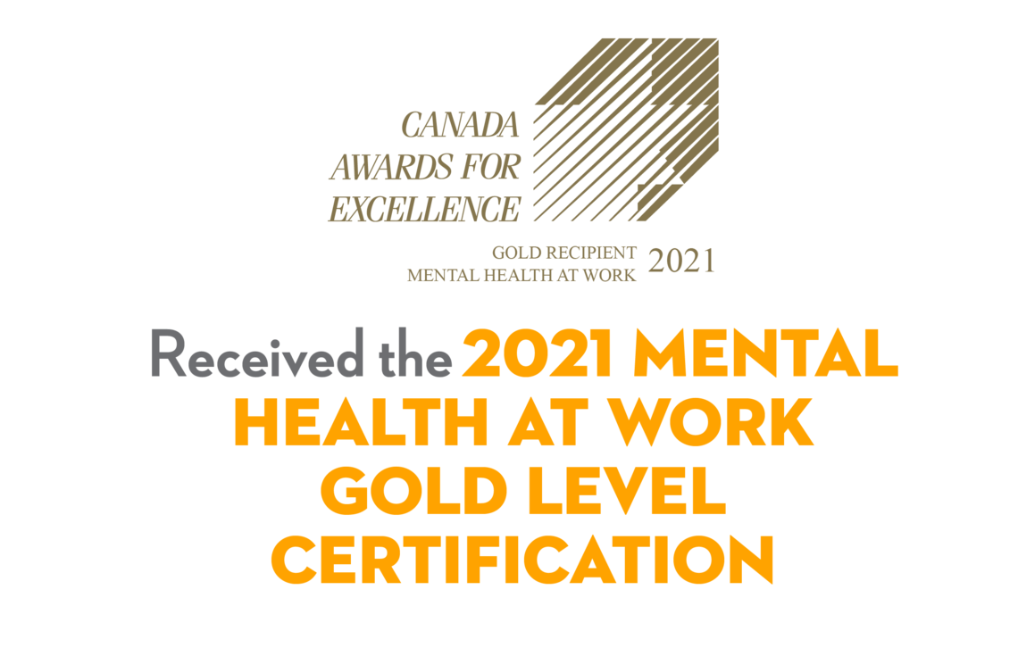 2021 Mental health at work gold certification
