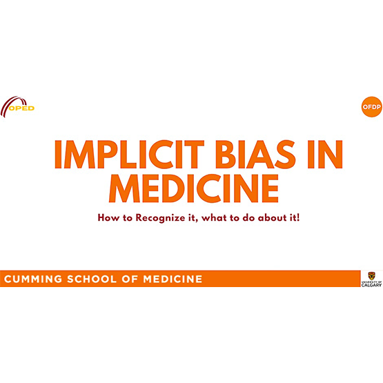 Implicit Bias in Medicine