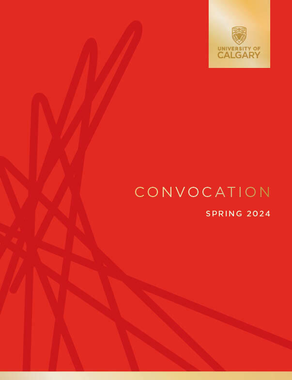 Spring 2024 convocation program cover