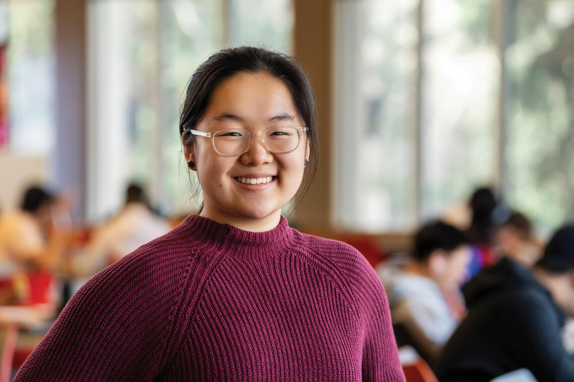 Student smiling