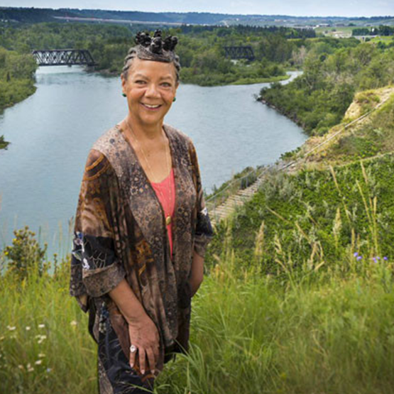 Cheryl Foggo, an award-winning Calgarian storyteller filmmaker known for her work highlighting Black stories and contributions to Canadian history.