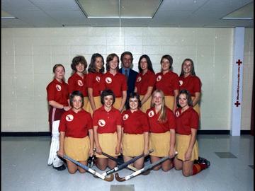 University of Calgary Women's field hockey team, 1974.