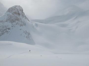 Freshfields Traverse, passing near Mistaya