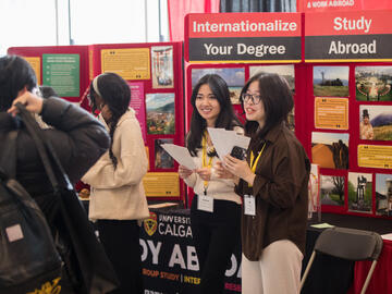 Booth about internationalizing your degree at UCalgary