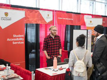 Student Accessibility Services booth at Open House