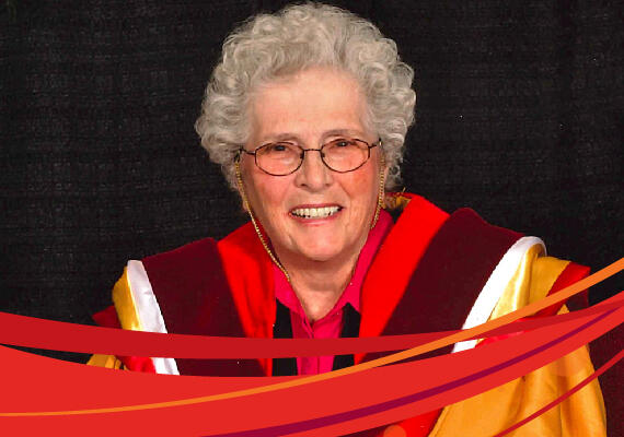 Joan Synder at convocation