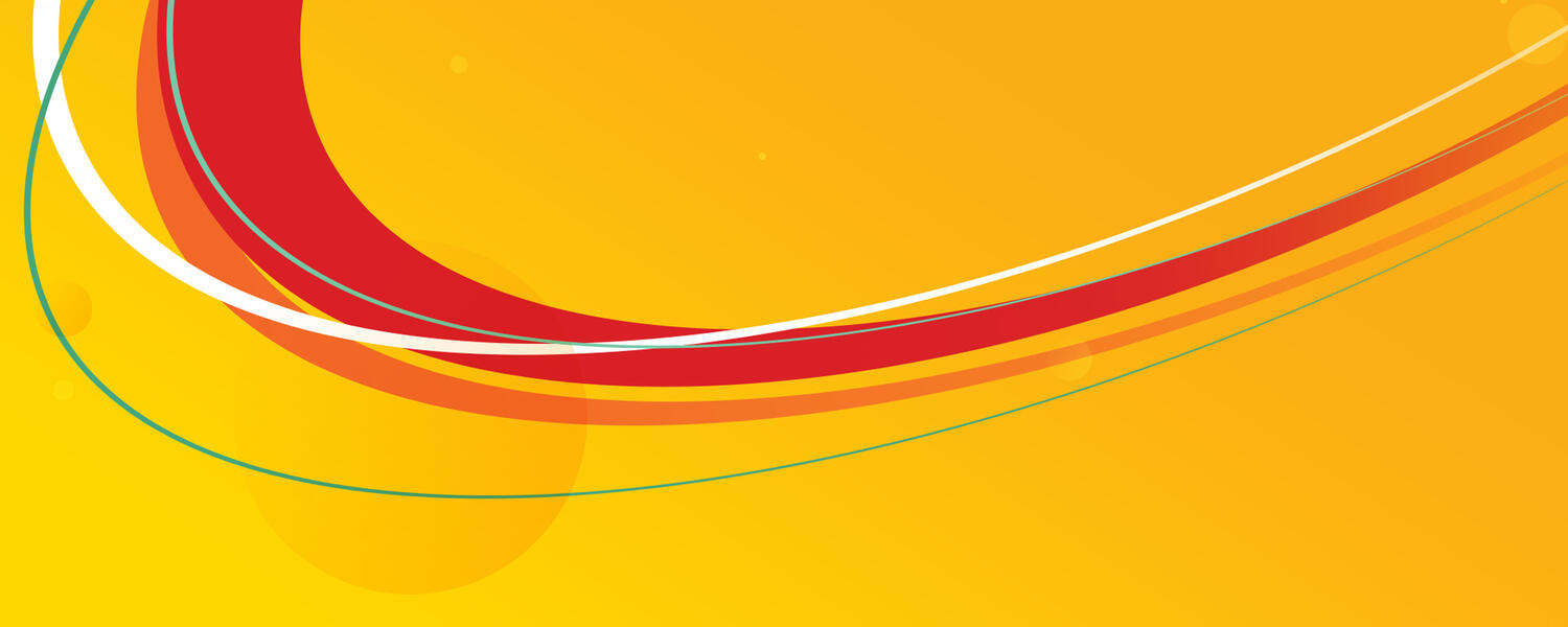 colourful lines on yellow background