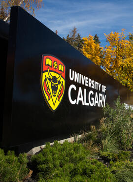 University of Calgary sign