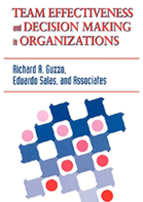 Joanne Provo. (1996). "Team effectiveness and decision making in organizations", by Richard A. Guzzo, Eduardo Salas, and Associates. (1995). San Francisco: Jossey‐Bass. 414 pp. Human Resource Development Quarterly, 7(3), 295–297. 