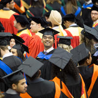 Student at convocation