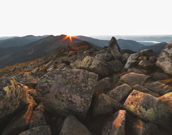 Rocks on mountains