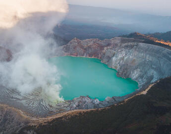 Geothermal lake