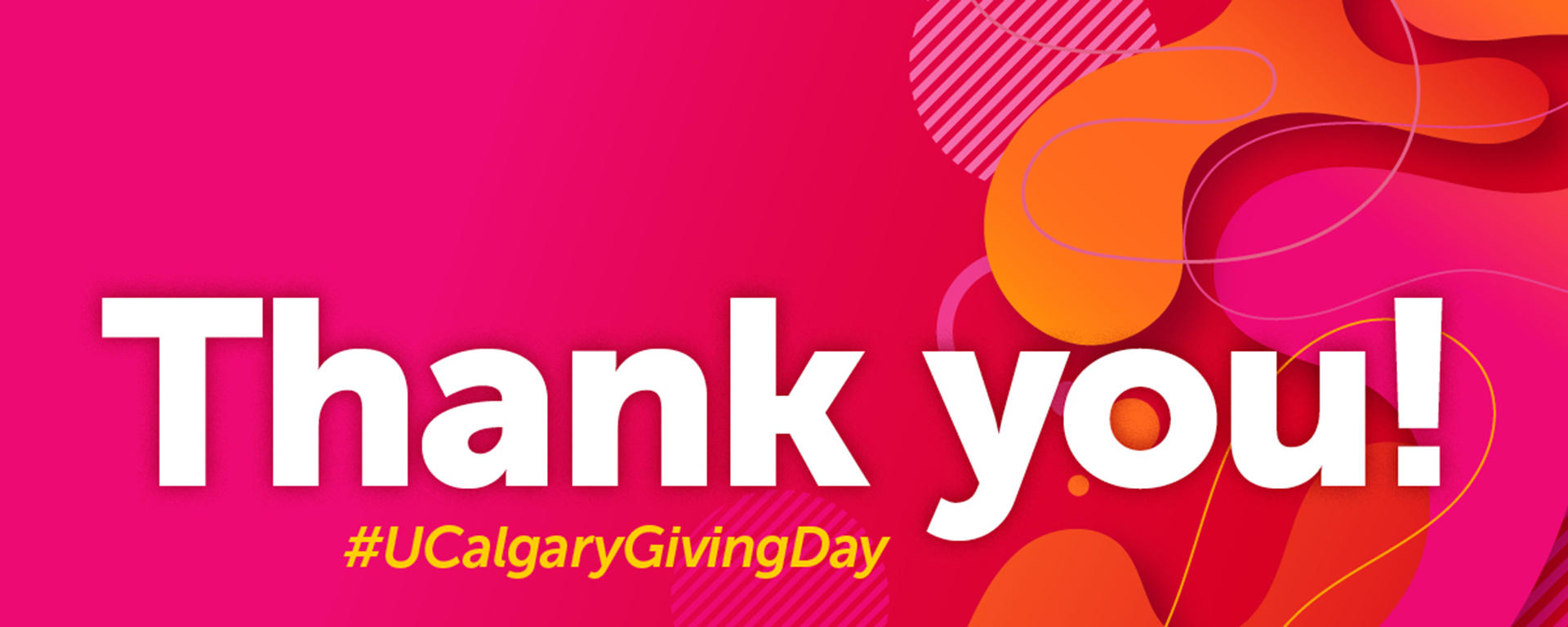 Thank you! #UCalgaryGivingDay