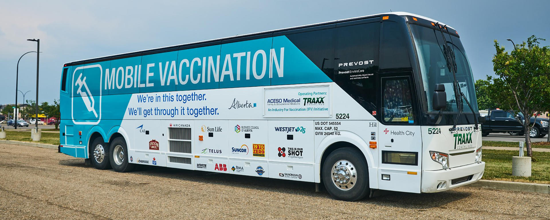 Mobile vaccination bus