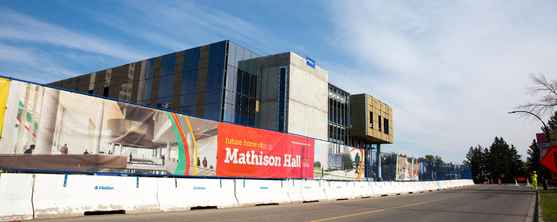 Mathison Hall under construction in September 2021