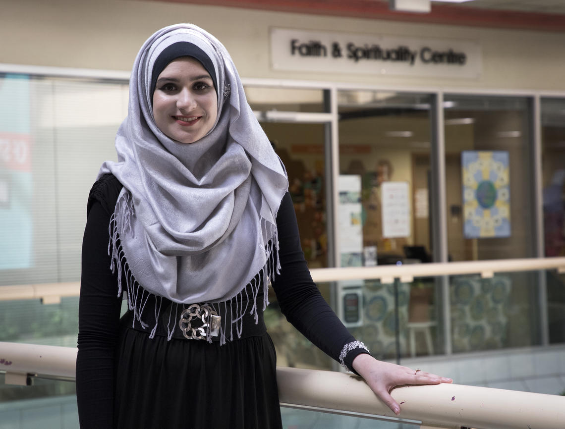 Nima Macci, volunteer with the Faith and Spirituality Centre at the University of Calgary and third-year chemical engineering student.