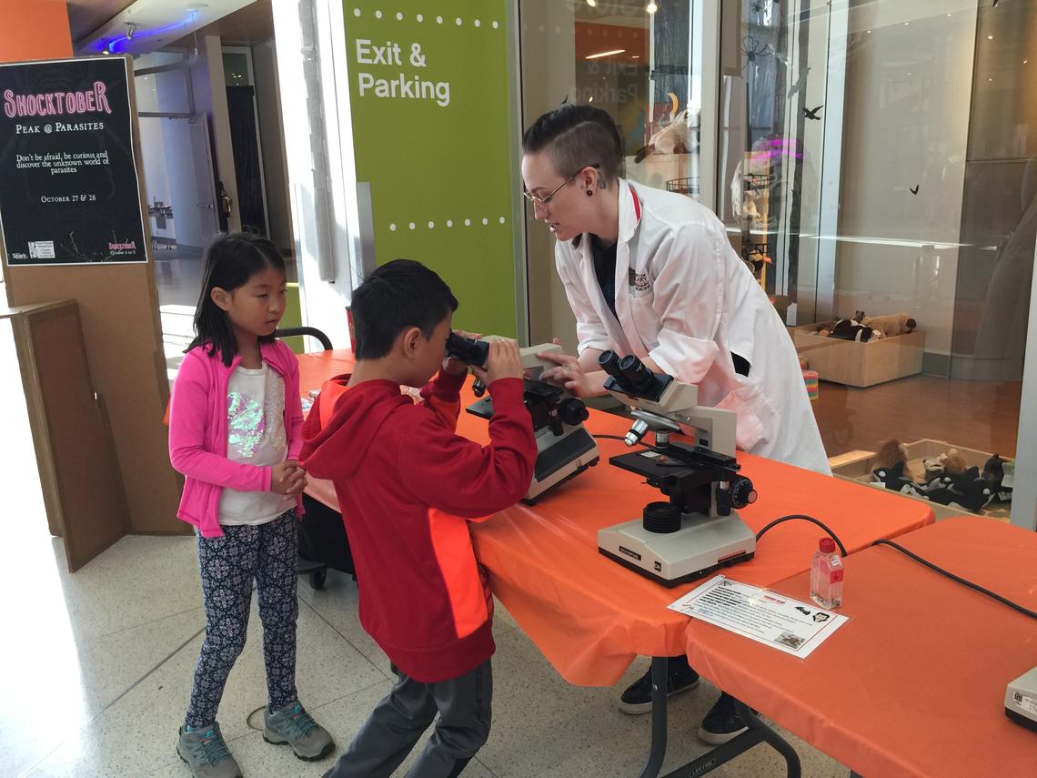 Teeny tiny parasites. Kaylee Rich helps kids get a close-up look at some microscopic parasites.
