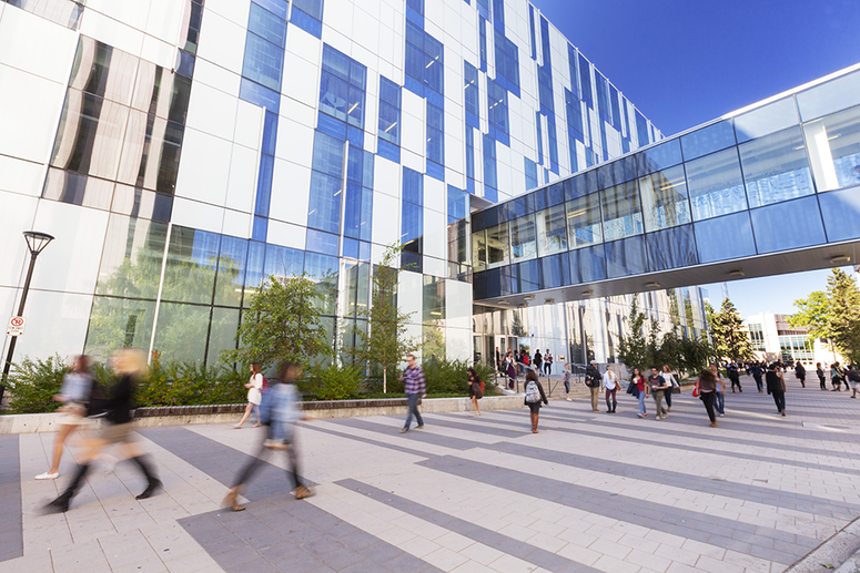 Laneway between Craigie Hall, TFDL, Murray Fraser Hall and MacKimmie Link.