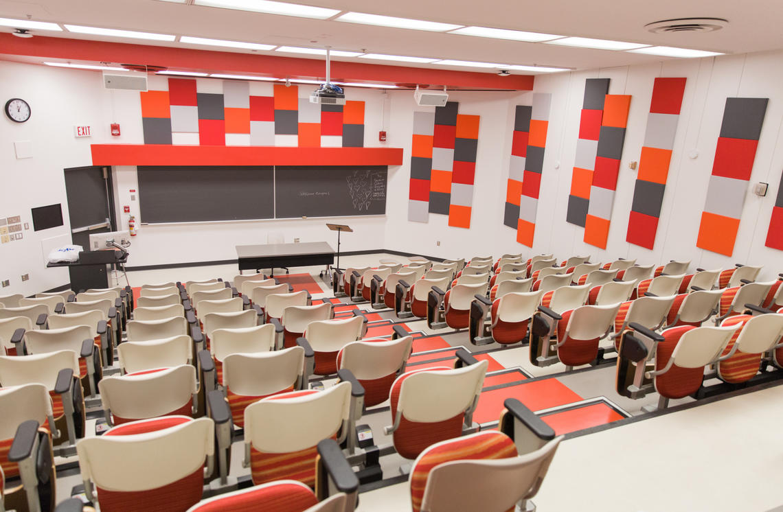 The other renovated lecture theatre in administration.