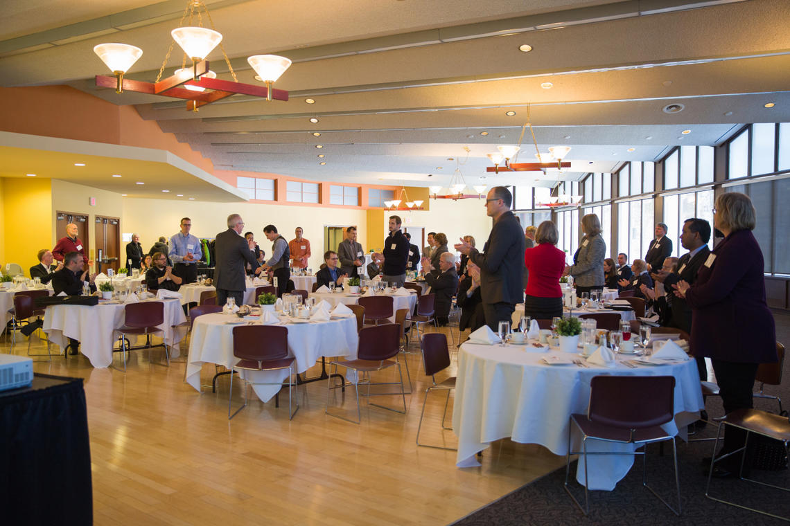On Nov. 18, the Peak Scholars in Entrepreneurship, Innovation, and Knowledge Engagement recognition luncheon event recognized researchers who are taking their work outside the lab and off campus to make transformational changes in the community.