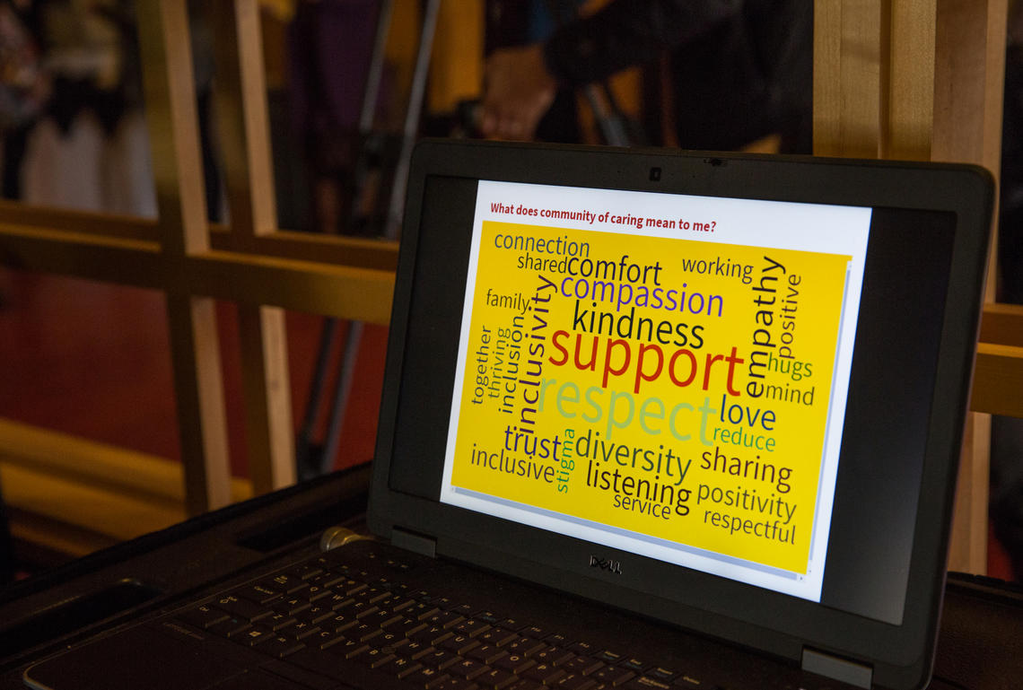 A word cloud formed from personal, and often insightful, thoughts of guests.
