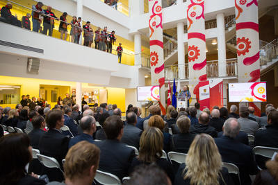 More than 250 people, including engineering students, faculty, staff and honoured guests, gathered to celebrate the official opening.