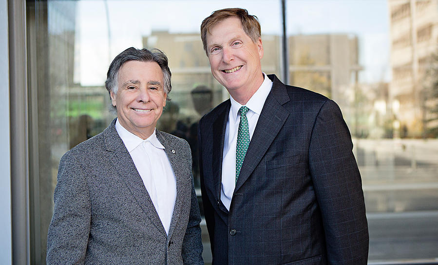 Brian Felesky (left) and Bill Sembo are the recently announced 2015-16 Jarislowsky Fellows in Business Management at the Haskayne School of Business.