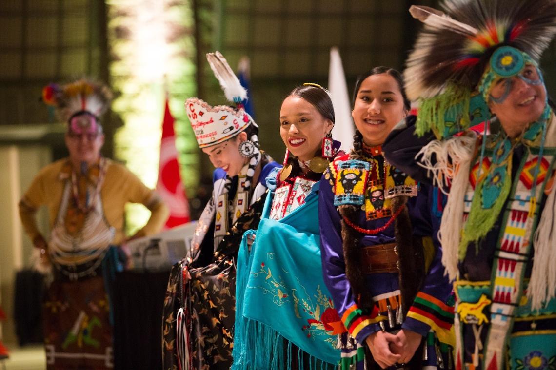 Dancers at the University of Calgary’s Indigenous Strategy launch event on Nov. 16. 