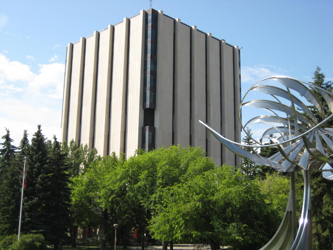 The MacKimmie Tower was built between 1962 and 1972. Its original purpose was to house the university’s library.