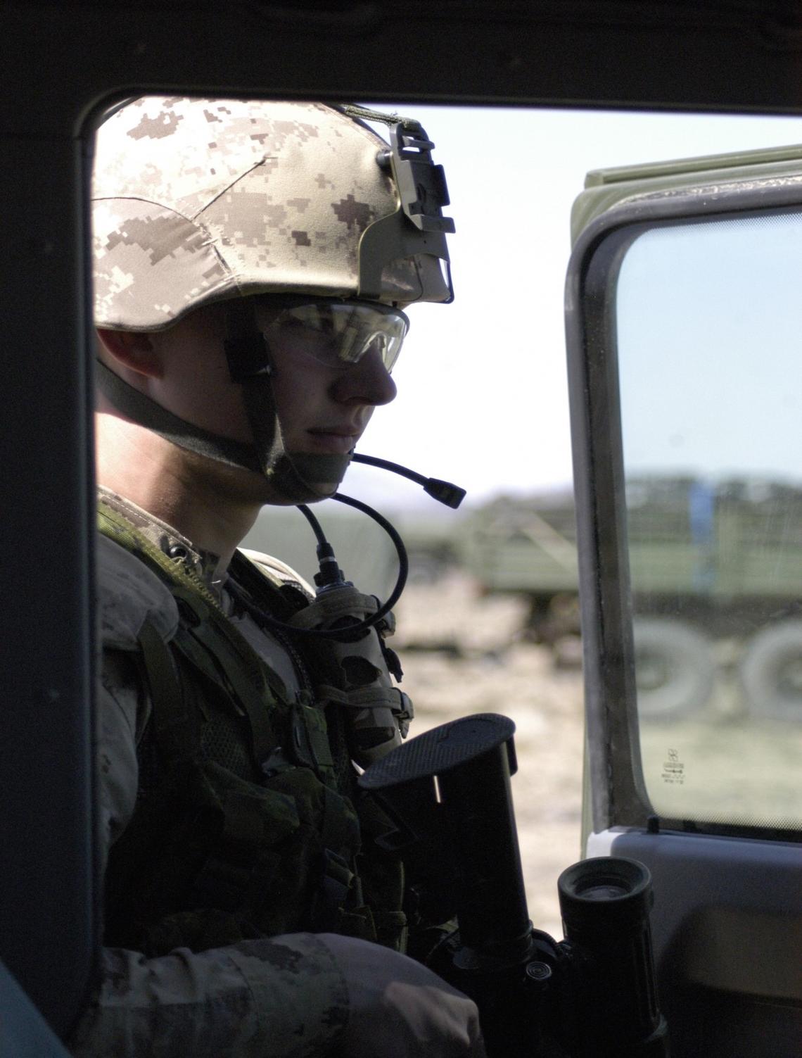 Ryan Shudra on patrol in Afghanistan in 2006.