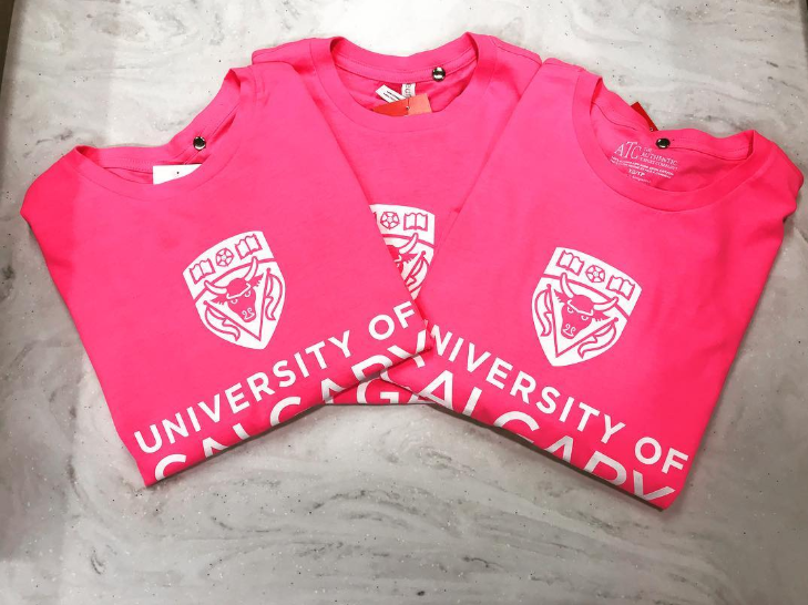 In honour of Pink Shirt Day, the University off Calgary Bookstore will donate $5 from every pink T-shirt purchased on Feb. 27 to Dare to Care, a comprehensive and practical bully prevention program in Canada.