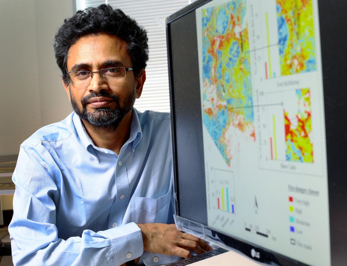 Results from University of Calgary engineer Quazi Hassan's initial research have led the Natural Sciences and Engineering Research Council of Canada (NSERC) to renew his funding to continue his multi-year research into forecasting where forest fires might strike.