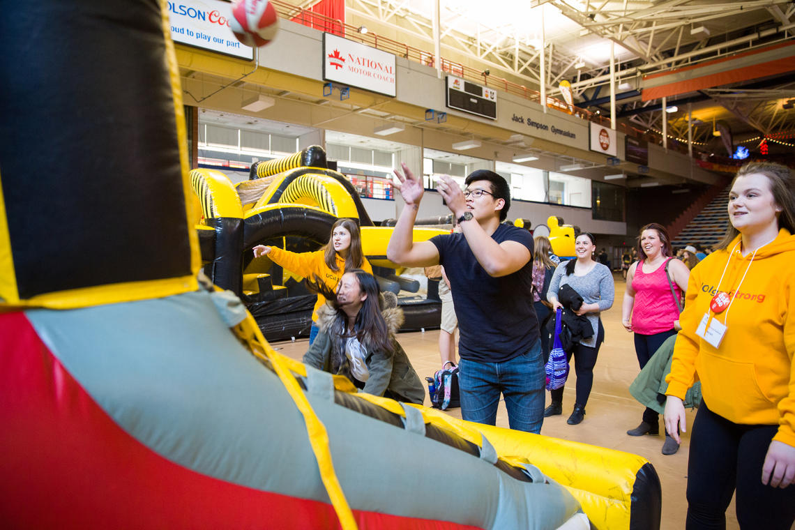 There's lots of action at UCalgaryStrong every year, and plenty of fun volunteer opportunities.