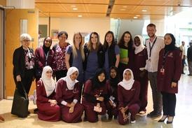 Faculty of Nursing students on exchange earlier this month at University of Calgary-Qatar got to experience an inter-professional education (IPE) day with students across four universities in across different disciplines including nursing, medicine, nutrition, pharmacy and public health.